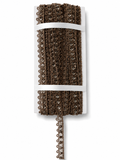 🤎 Brown Sequin Lace Trim – Decorative Embellishment Lace