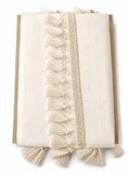 Ivory Tassel Fringe Trim – Elegant Decorative Tassel Border for Home Décor & Fashion Projects