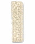 Premium Floral Embroidered Lace Trim – Ivory/Cream | Scalloped Edge |