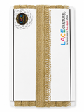 Premium Gold Decorative Loop Lace Trim – Metallic Border for Sarees, Lehengas & Craft Projects