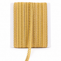 Golden Zigzag Lace Trim – Decorative Narrow Border for Saree, Dupatta & Craft