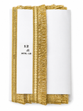 Gold Coin Fringe Trim – Decorative Metallic Tassel Border for Sarees, Costumes & Home Décor