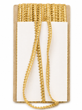 Golden Fancy Lace Trim with Triangle Edge – Decorative Border for Suits & Sarees