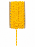 Yellow Ric Rac Trim – Decorative Zig Zag Ribbon Trim for Sewing, Crafts & Garment Embellishment