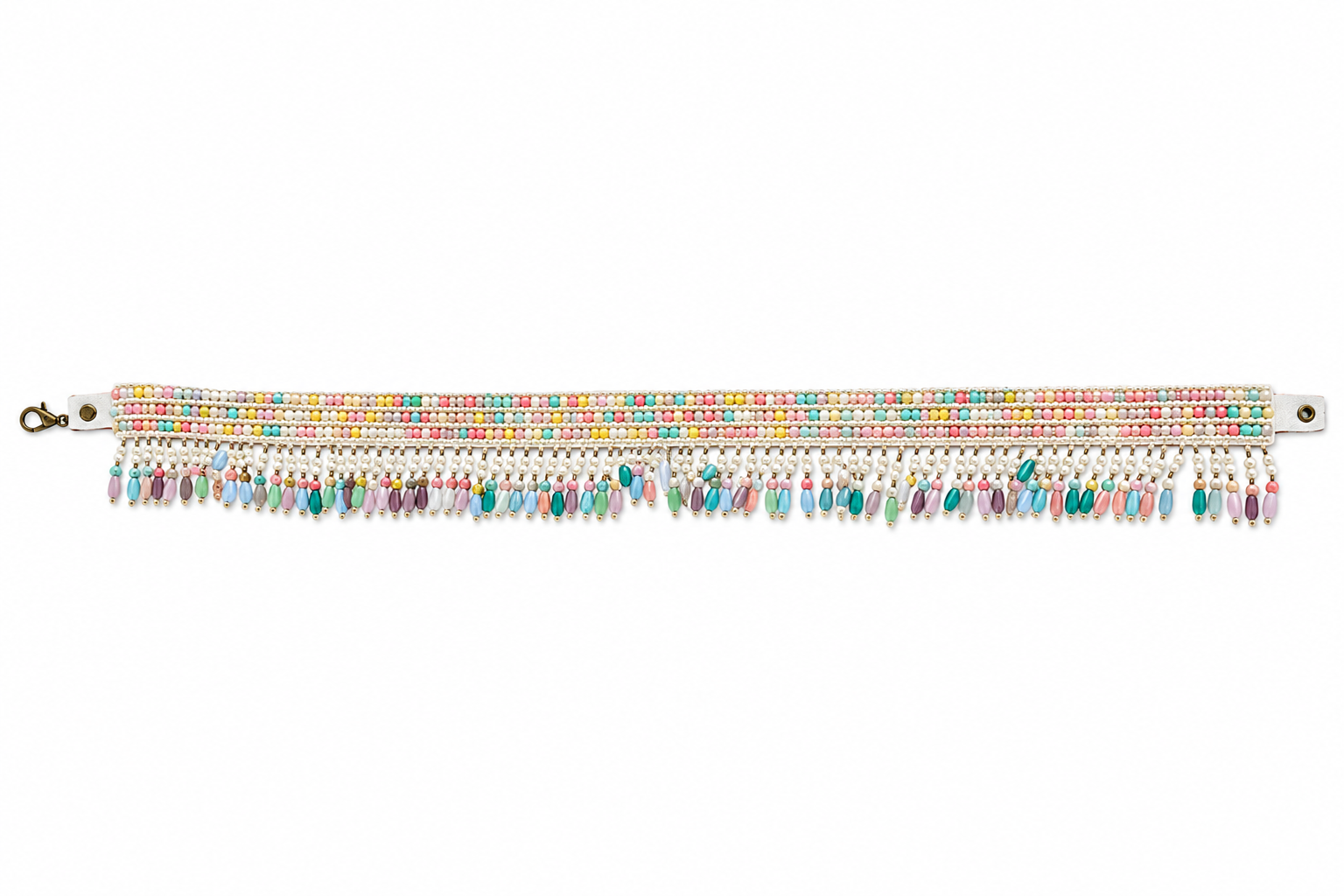 Pastel Beaded Waist Belt (Kamarband) | Boho Bridal & Festival Belt for Women
