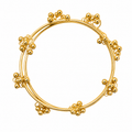 Traditional Gold Finish Ghungroo Bangles Set (Set of 2) | Elegant Ethnic Bracelets for Women