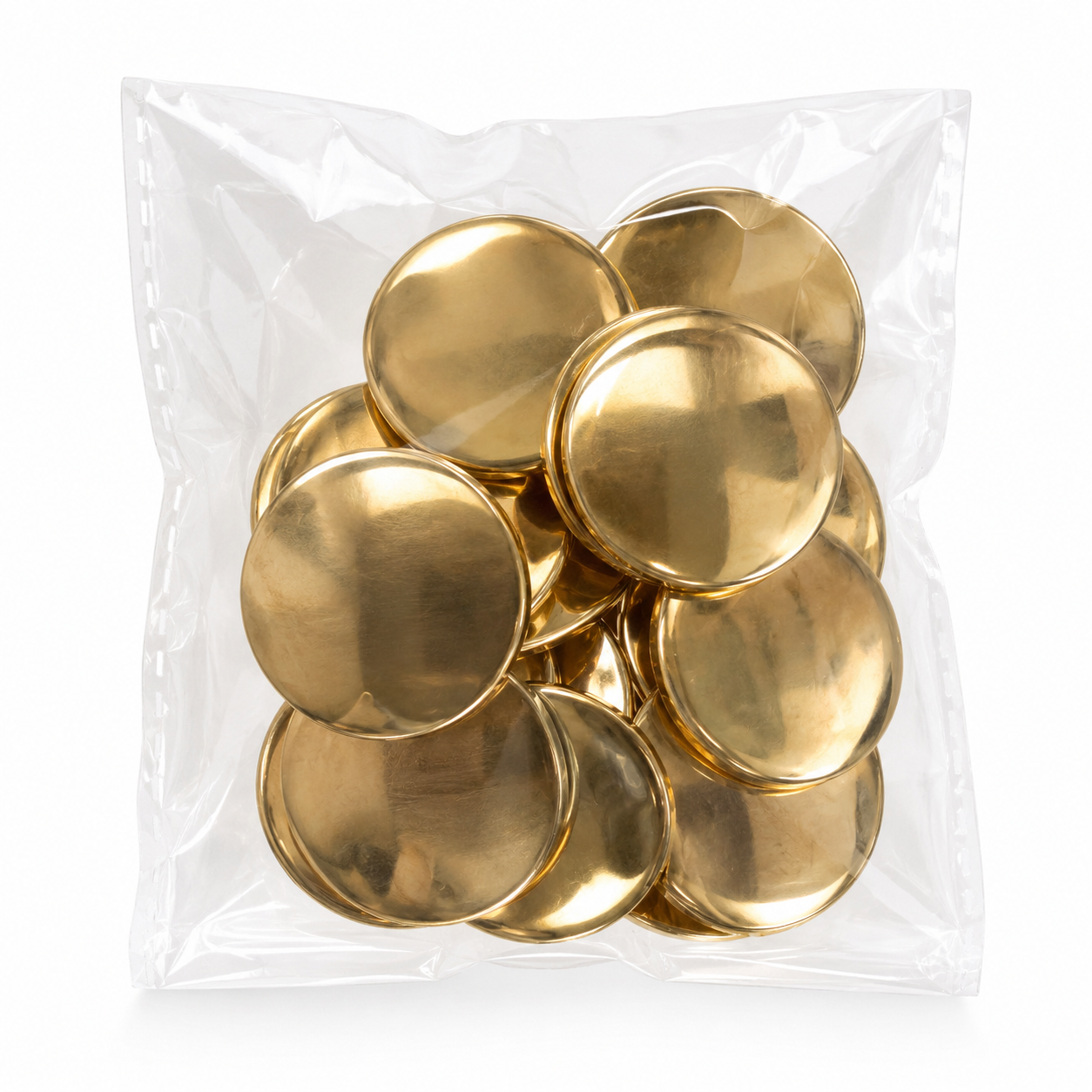 Premium Gold Metal Shank Button – Round Decorative Sewing Button (1 Piece)