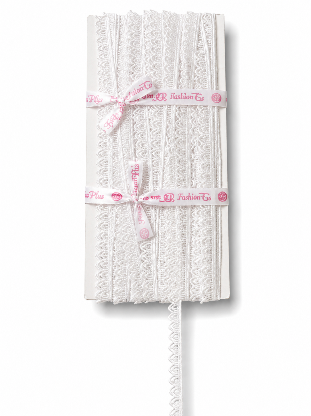 🤍 White Cotton Lace Trim – Elegant Scalloped Decorative Lace