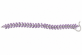 Purple Crystal Leaf Waist Belt (Kamarband) | Adjustable Bridal Jewelry for Women