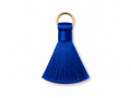 Royal Blue Silk Thread Tassel with Gold Ring – 1 Piece