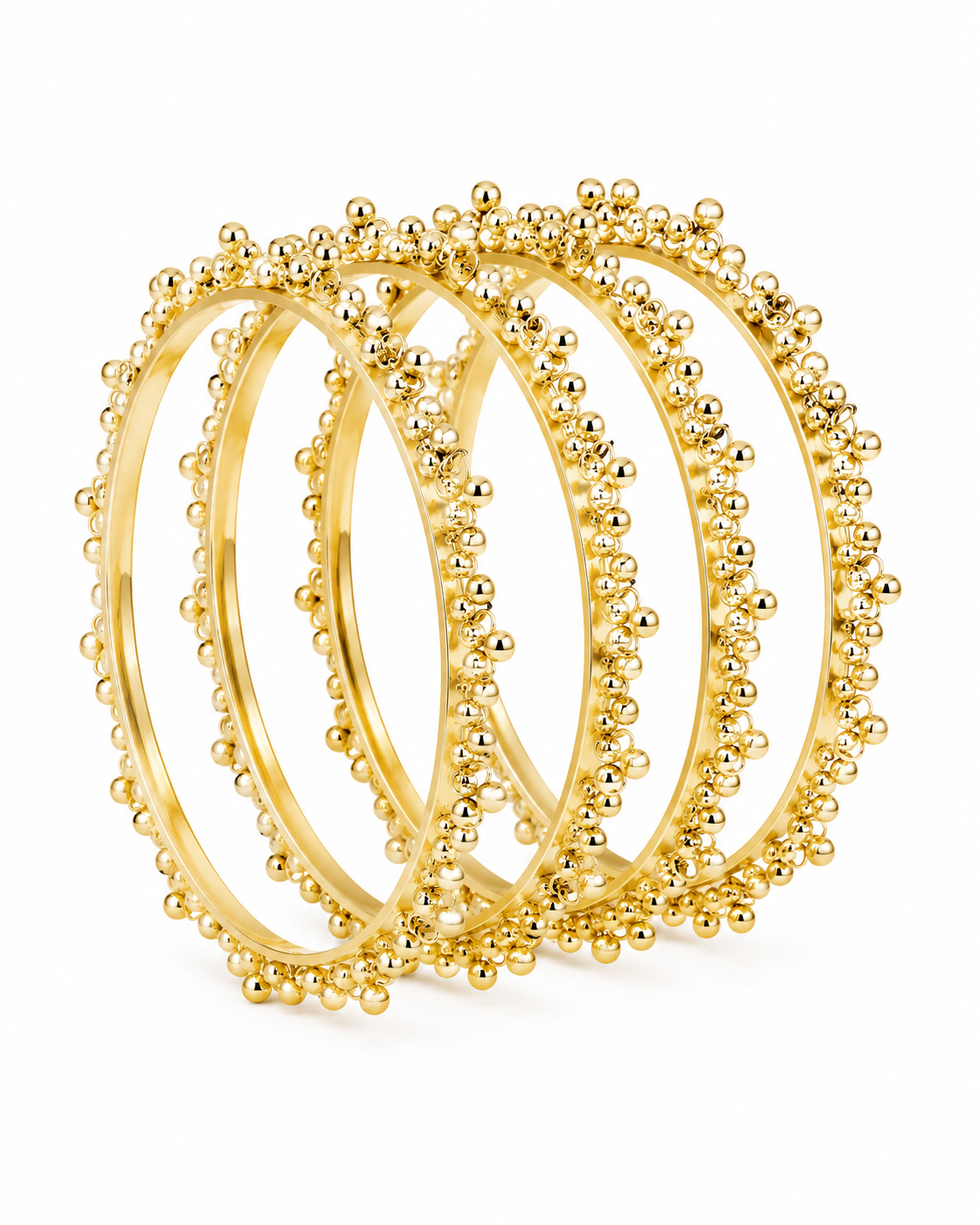 Golden Ghungroo Bangles – Set of 2