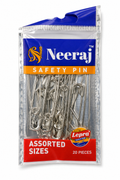 Assorted Safety Pins – Pack of 20 Stainless Steel Safety Pins for Sewing, Crafts & Household Use