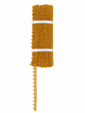 Mustard Crochet Lace Trim – Decorative Border Lace for Sewing & DIY Crafts