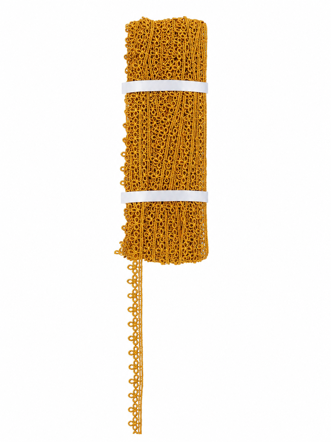 Mustard Crochet Lace Trim – Decorative Border Lace for Sewing & DIY Crafts