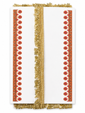 Premium Gold Sequin Fringe Lace Trim – Decorative Metallic Border for Sarees, Lehengas & Costumes