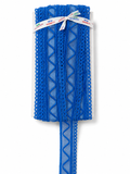 Royal Blue Embroidered Lace Trim – Decorative Eyelet Mesh Border for Sewing & Craft Projects