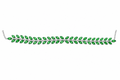 Emerald Green Crystal Leaf Waist Belt (Kamarband) | Adjustable Bridal Jewelry