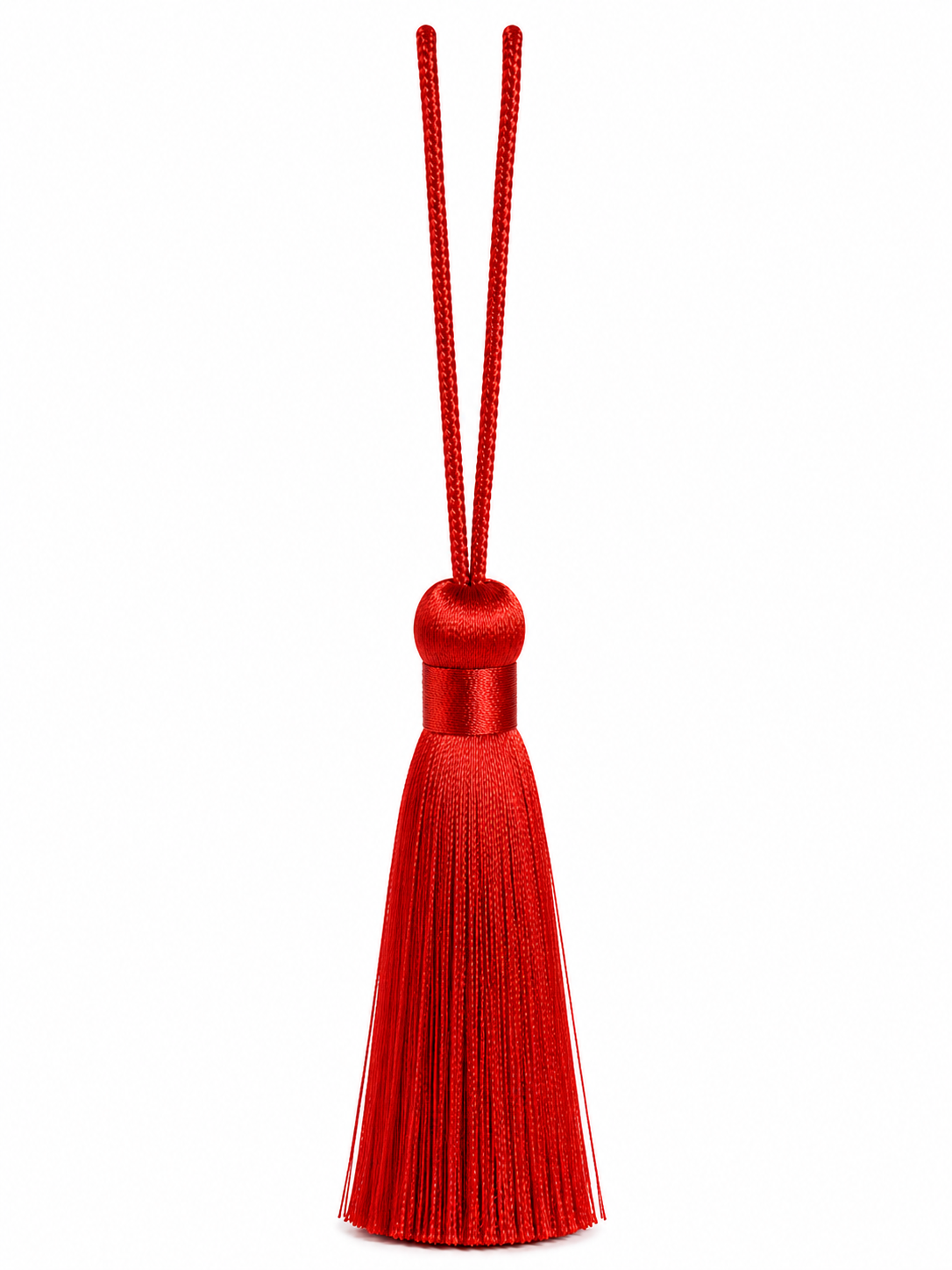 Red Decorative Tassel – Premium Silk Thread Hanging Tassel for Curtains, Garments & Home Décor