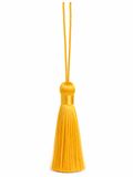 Golden Yellow Decorative Tassel – Premium Silk Thread Hanging Tassel for Curtains, Garments & Home Décor