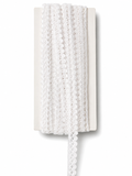 White Cotton Scalloped Lace Trim – Narrow Vintage Crochet Style Lace