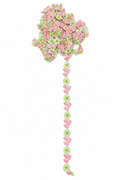 Pastel Floral Embroidered Lace Trim – Decorative Flower Border | Sold by the Meter