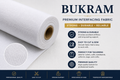 White Bukram Fabric – Sewing & Tailoring Interfacing | Multiple Widths Available