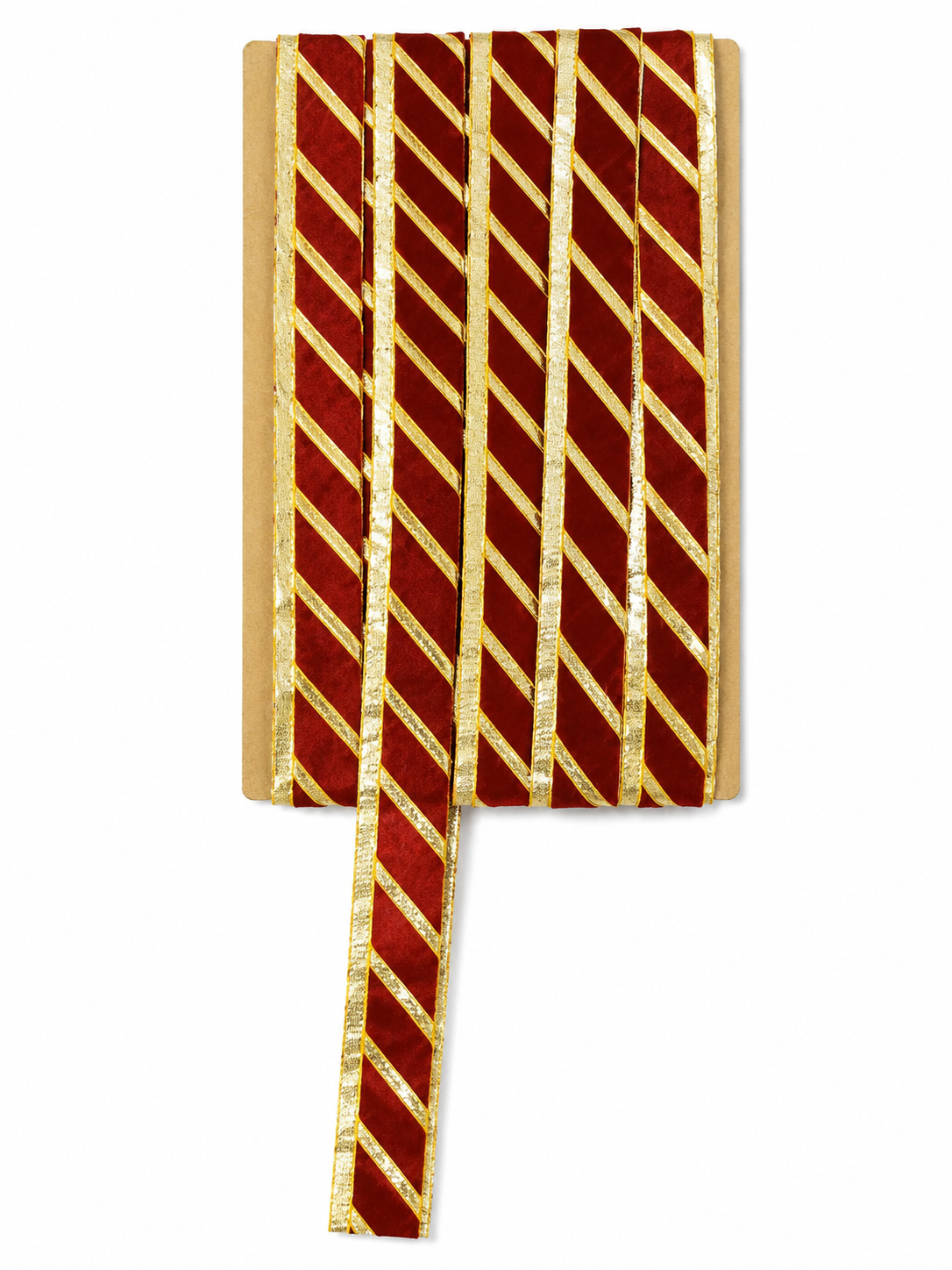 Maroon & Gold Diagonal Pattern Lace Trim – Decorative Border for Saree, Suit & Craft Work