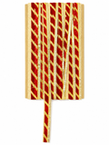 & Gold Diagonal Stripe Lace Trim – Decorative Border for Saree, Suit & Craft Work