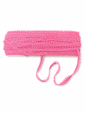Pink Picot Edge Lace Trim – Decorative Crochet Border for Sewing, Crafts & Garment Embellishment