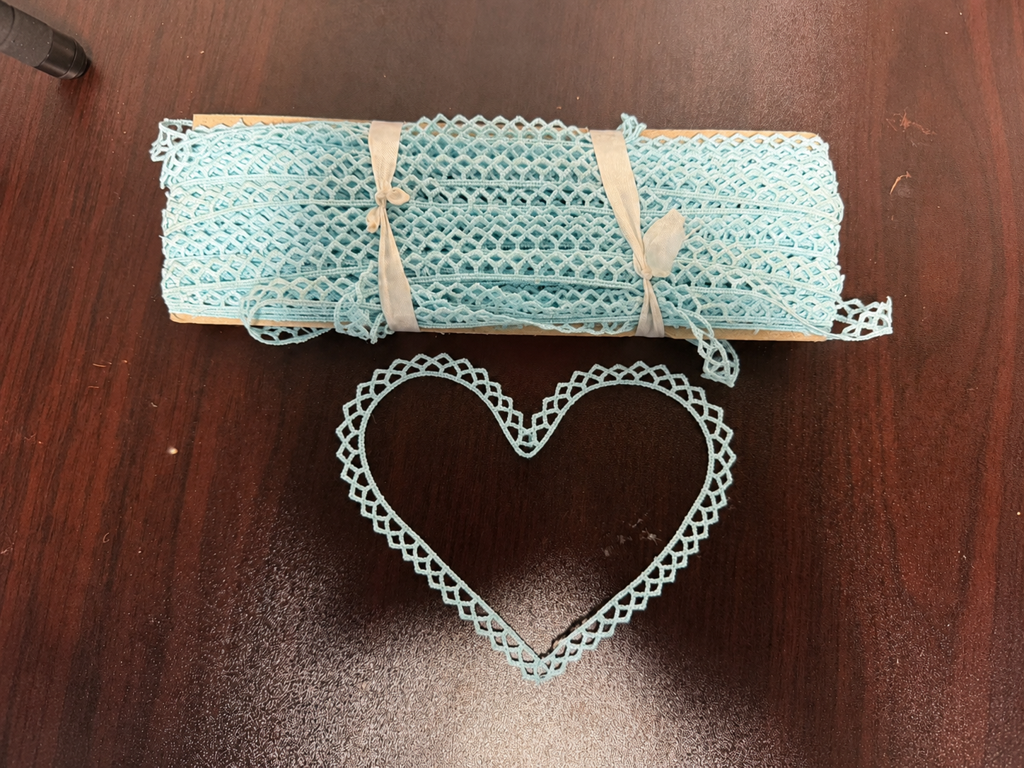 Sky Blue Crochet Lace Trim – Decorative Border Lace for Sewing, Saree, Dress & DIY Crafts