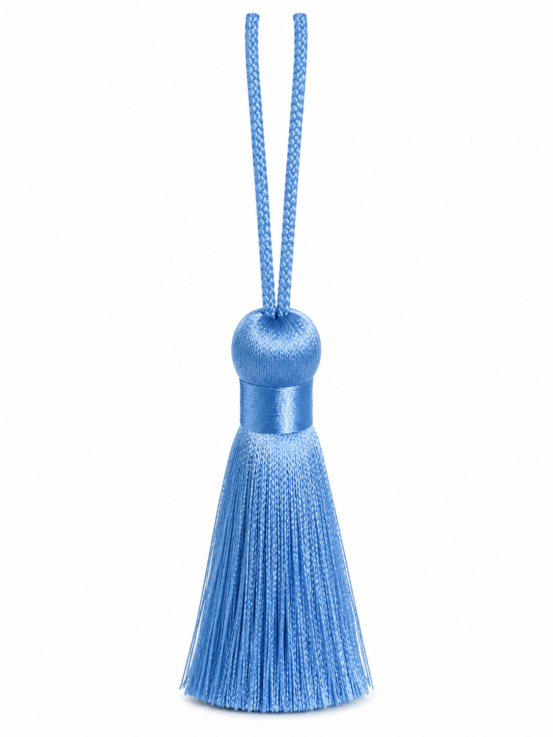 Sky Blue Decorative Tassel – Premium Silk Thread Hanging Tassel for Curtains, Garments & Home Décor