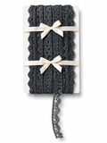 ✨ Charcoal Gray Decorative Crochet Lace Trim – Elegant Sewing & Craft Border