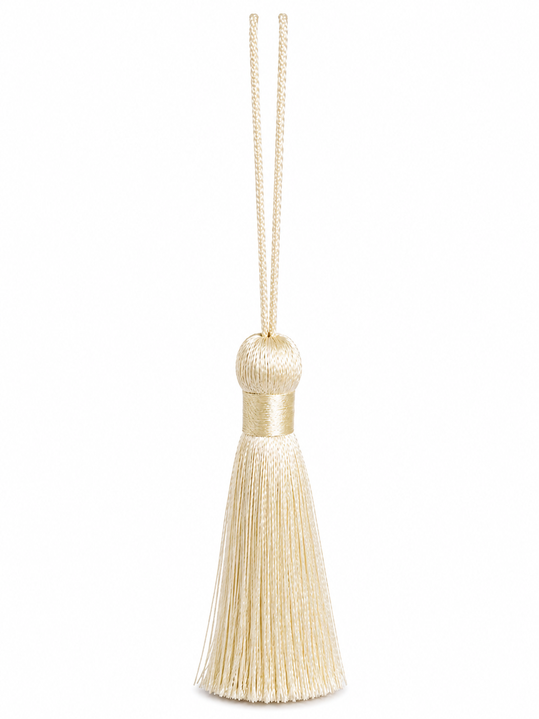 Ivory Decorative Tassel – Premium Silk Thread Hanging Tassel for Curtains, Garments & Home Décor