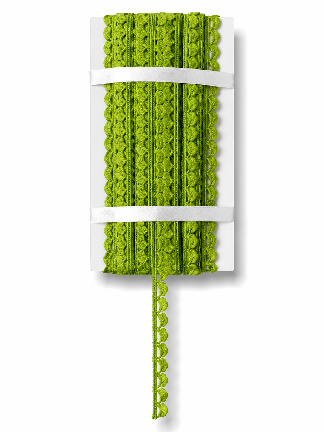 ✨ Lime Green Decorative Crochet Lace Trim – Sewing & Craft Border Lace
