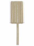 Premium Gold Sequin Embroidered Trim Lace – Narrow Decorative Border (Sold by the Meter)