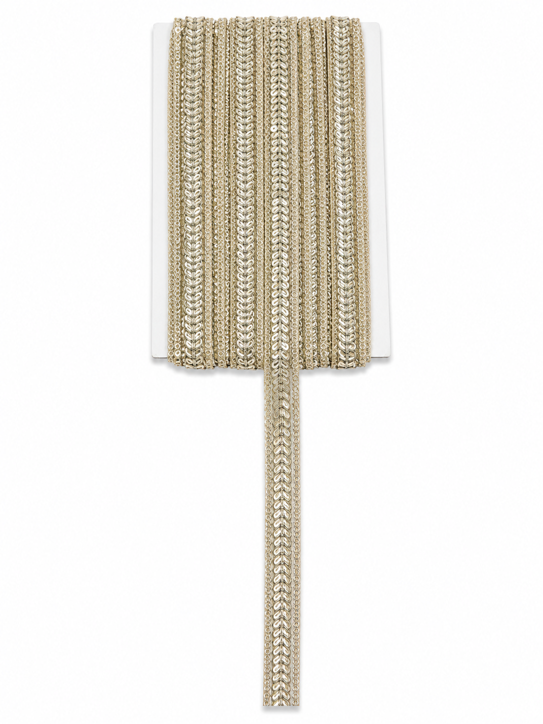 Premium Gold Sequin Embroidered Trim Lace – Narrow Decorative Border (Sold by the Meter)