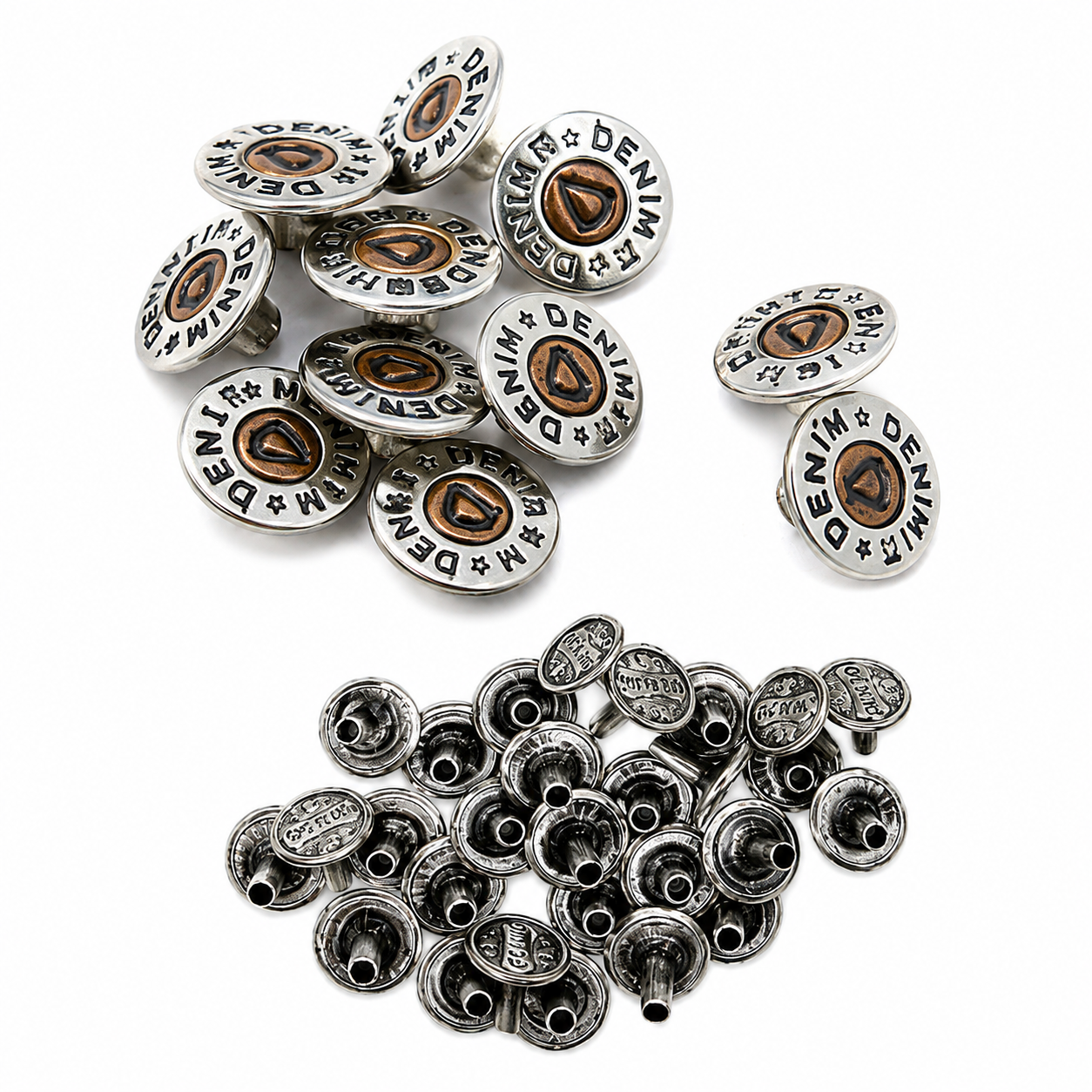Premium Metal Denim Buttons (Jeans Buttons) – Multiple Designs