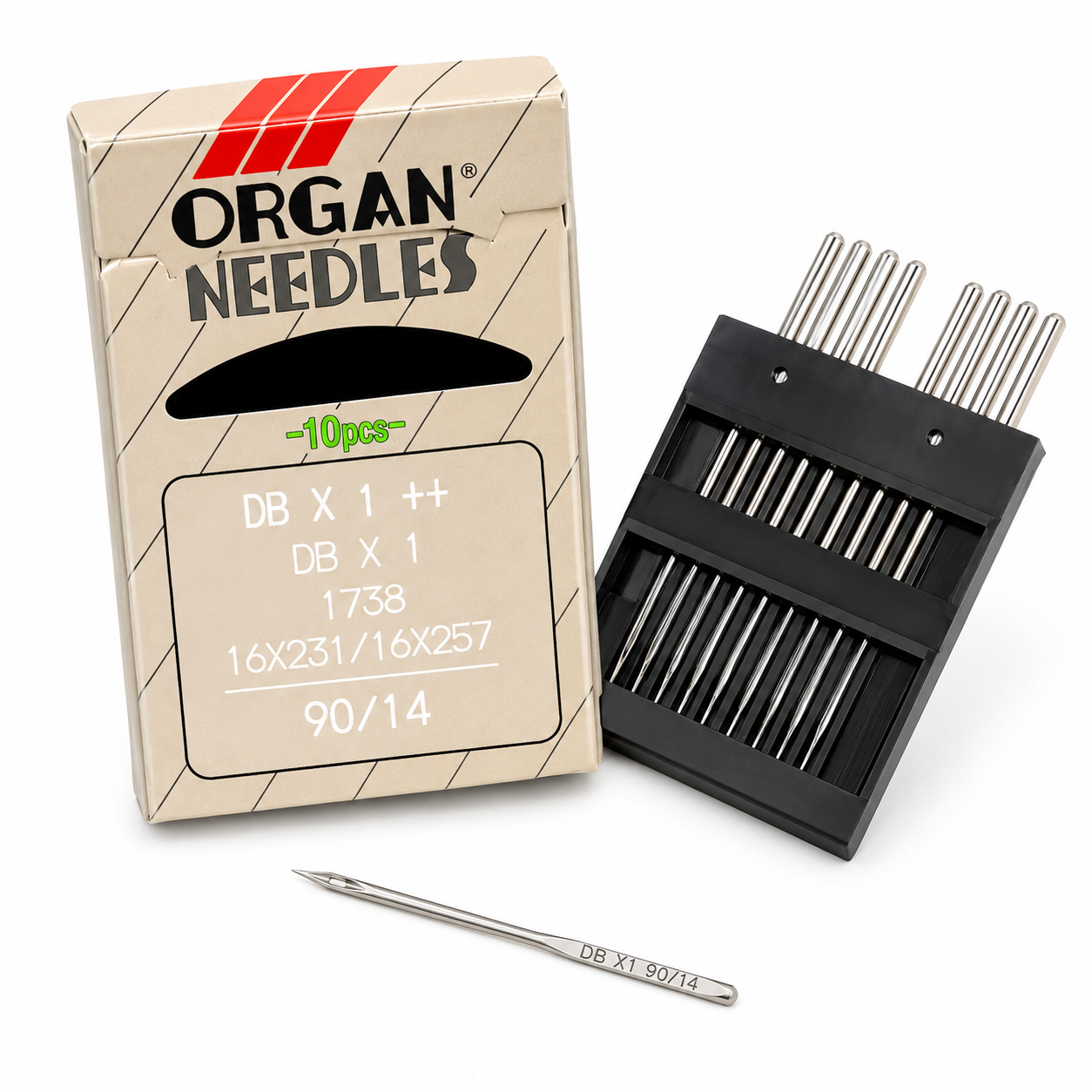 Organ Sewing Machine Needles DB X 1 – Size 90/14 – Pack of 10