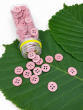 🌸 Pastel Pink 4-Hole Sewing Button – Decorative Craft & Garment Button