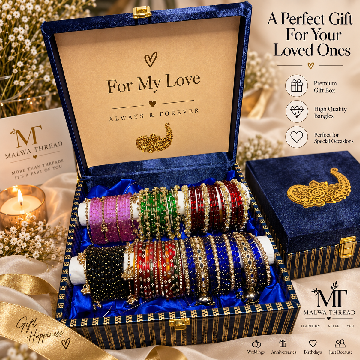 Premium Bangle Gift Box – Perfect Gift for Her