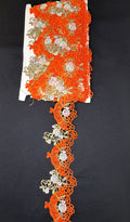 🌸 Premium Floral Embroidered Lace Trim – Multiple Colors Available