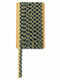 Navy Blue & Gold Diamond Pattern Lace Trim – Decorative Border for Saree, Suit & Craft Work