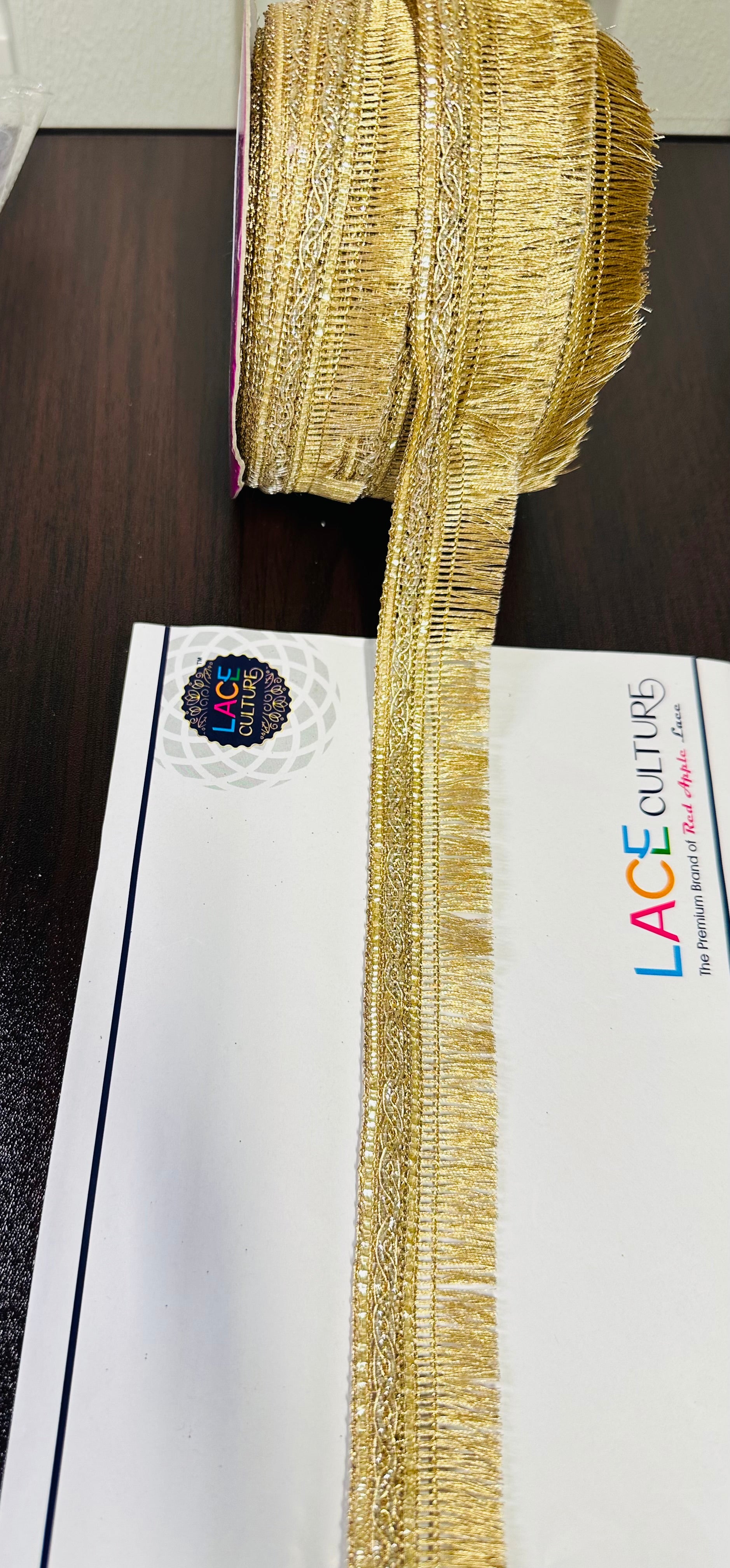 Gold Decorative Border Lace